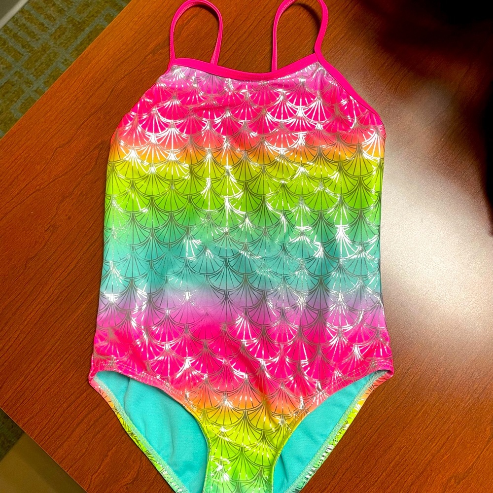 Wonder Nation, Mermaid Design, One-Piece, Swimsuit, Size 6-6X